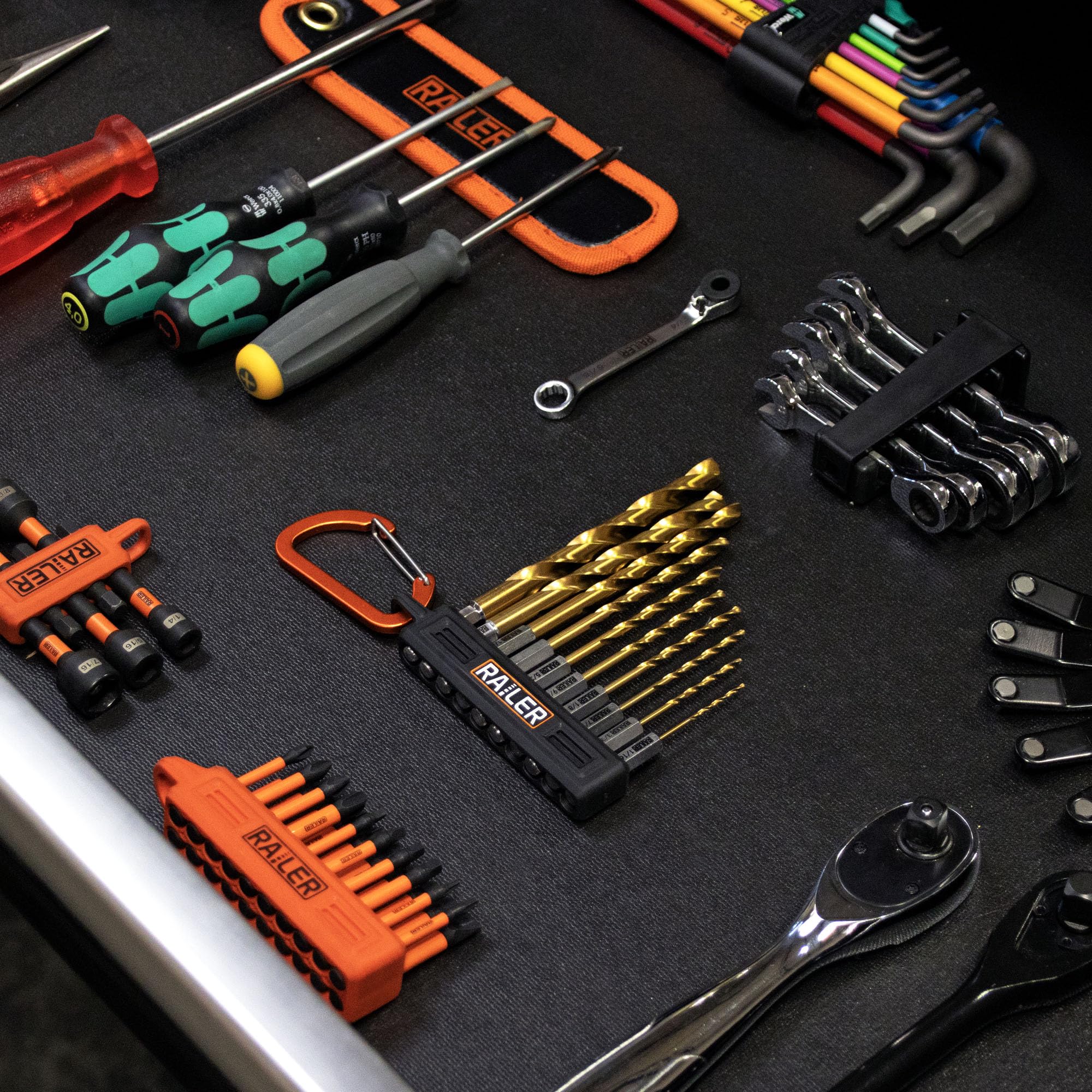 Allen Wrench Drill Bit Set - Railer High Speed Titanium 10pc Hex Shank Drill Bit Set for Impact Driver w/Bit Holder. Multi-Purpose Drill Bits for Metal, Wood, PVC. brocas para Madera - Image 7