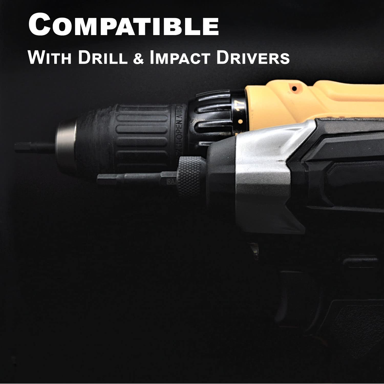 Metric Hex Bit Set, Railer 10-Piece Hex Head Allen Wrench Screwdriver Bit Set. S2 Steel Impact Driver 2" Hex MM Bits for Furniture Screws - Image 6