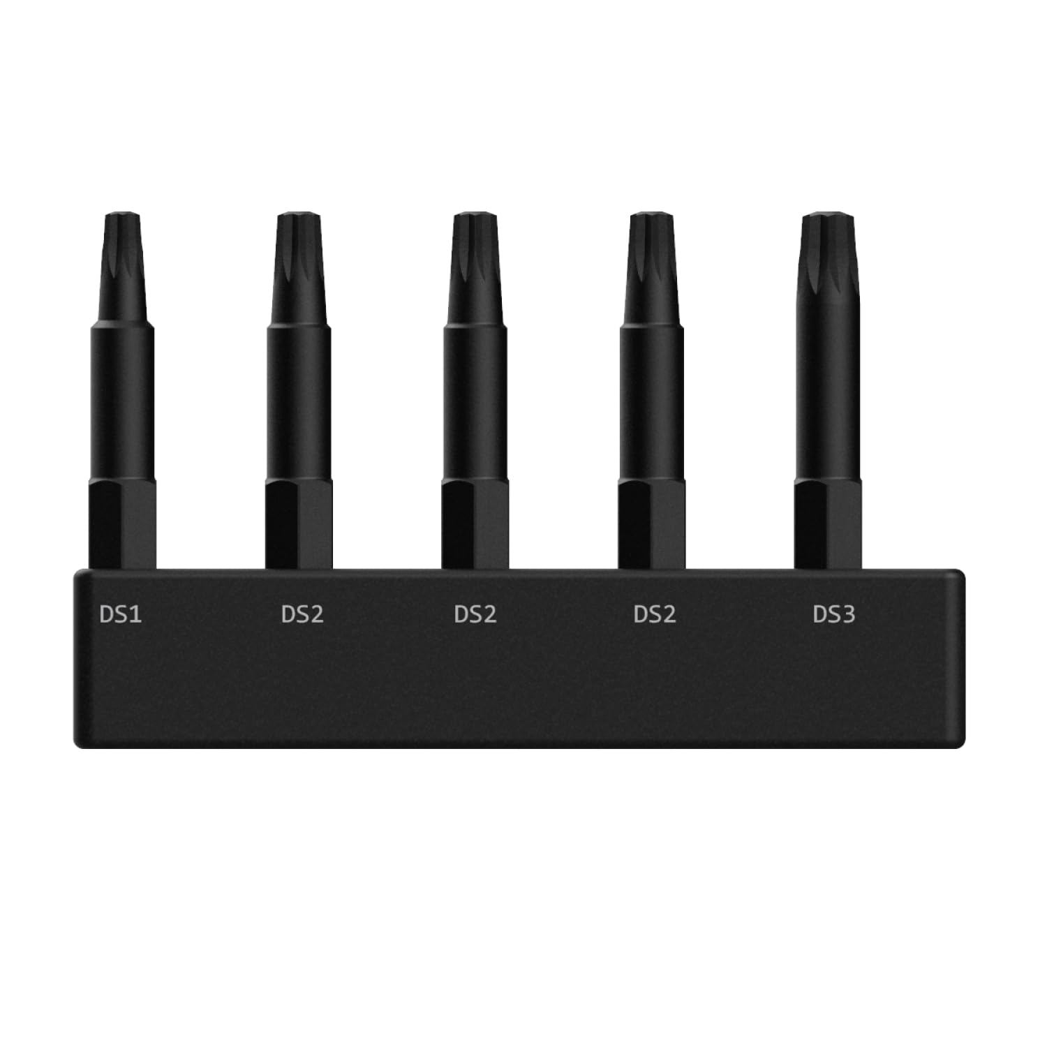 Railer Double Square 8 Point Star Bit Set, 5pc S2 Steel 2 Inch 8 Spline Fastener Drive Bit Set with Storage Bit Holder - Image 5
