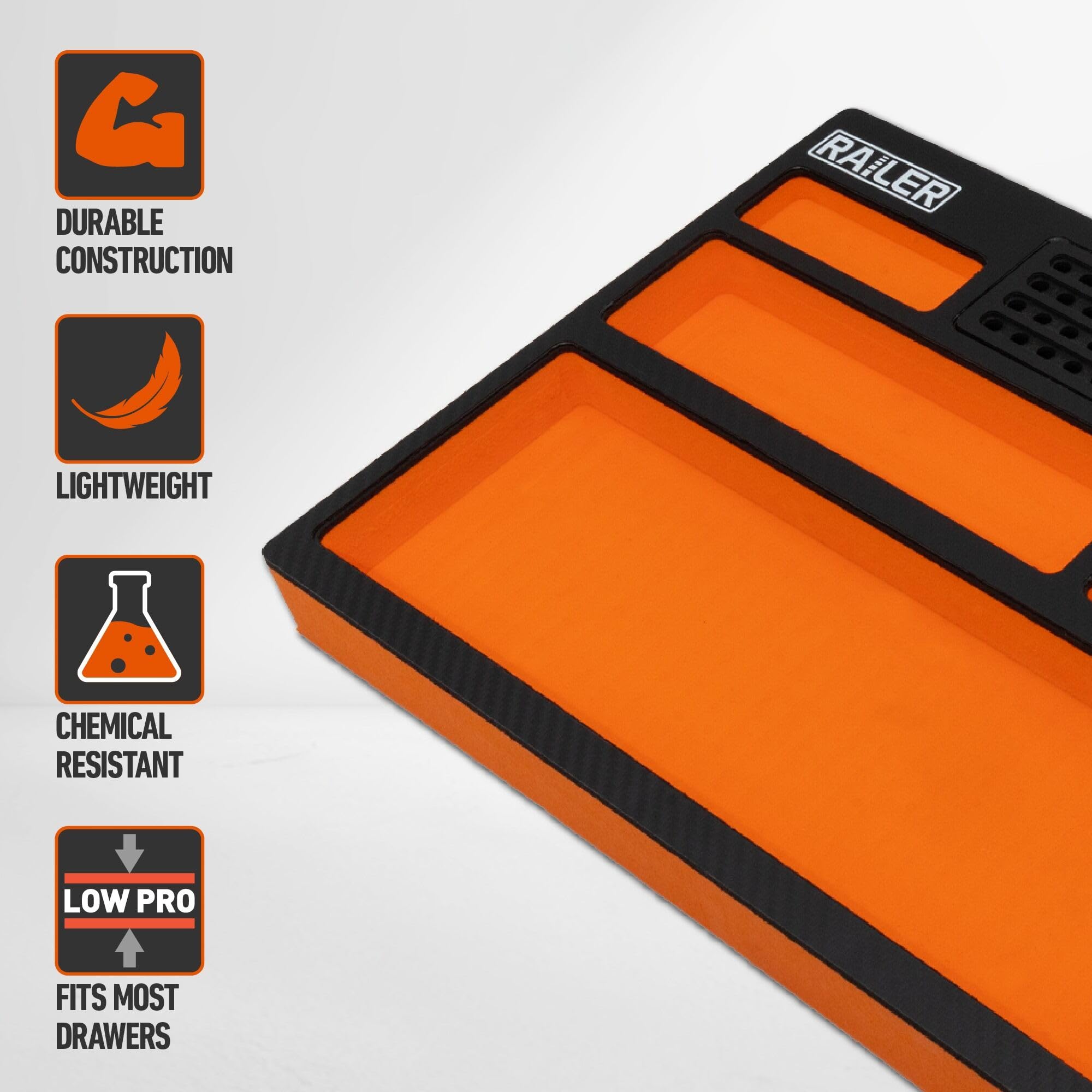 Railer EVA Foam Tool Tray – Premium Toolbox Drawer Organizer & Storage with Built-In Bit & Socket Organizer for Tool Box, Garage & Workshop - Image 5