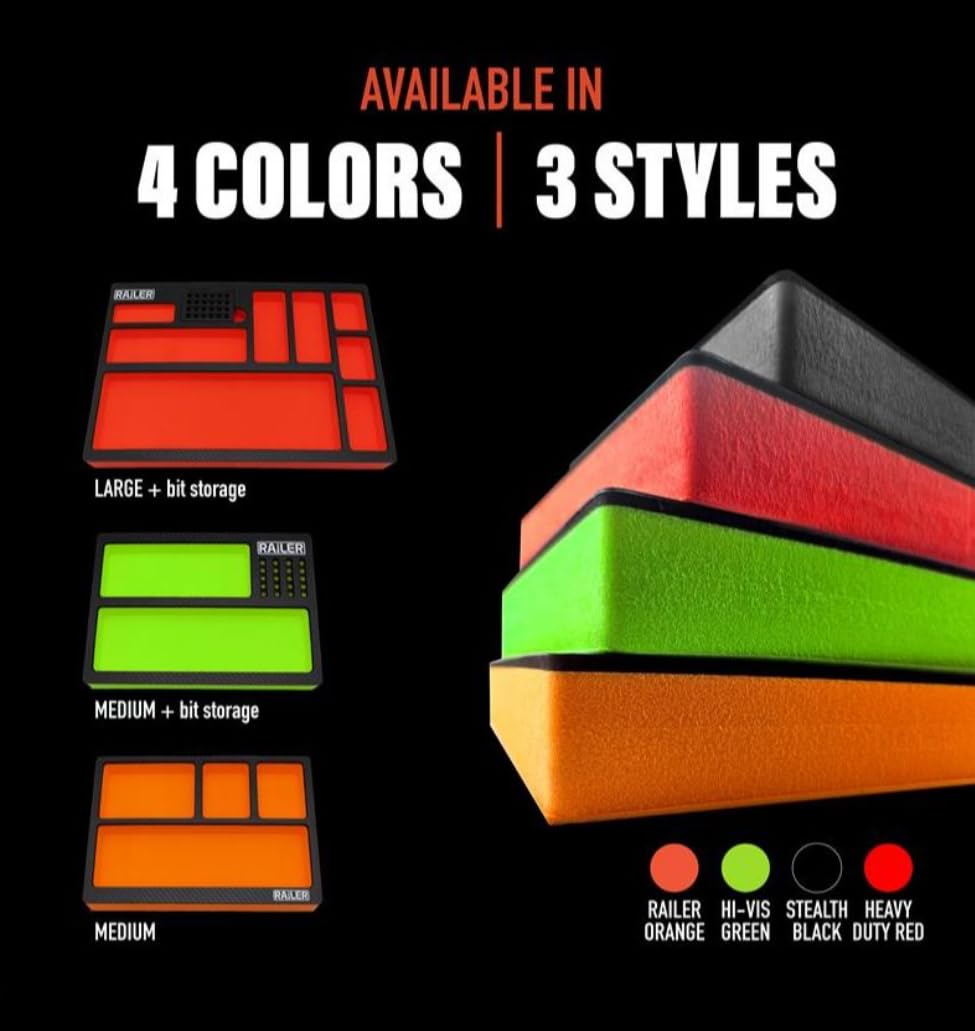 Railer EVA Foam Tool Tray – Premium Toolbox Drawer Organizer & Storage with Built-In Bit & Socket Organizer for Tool Box, Garage & Workshop - Image 6