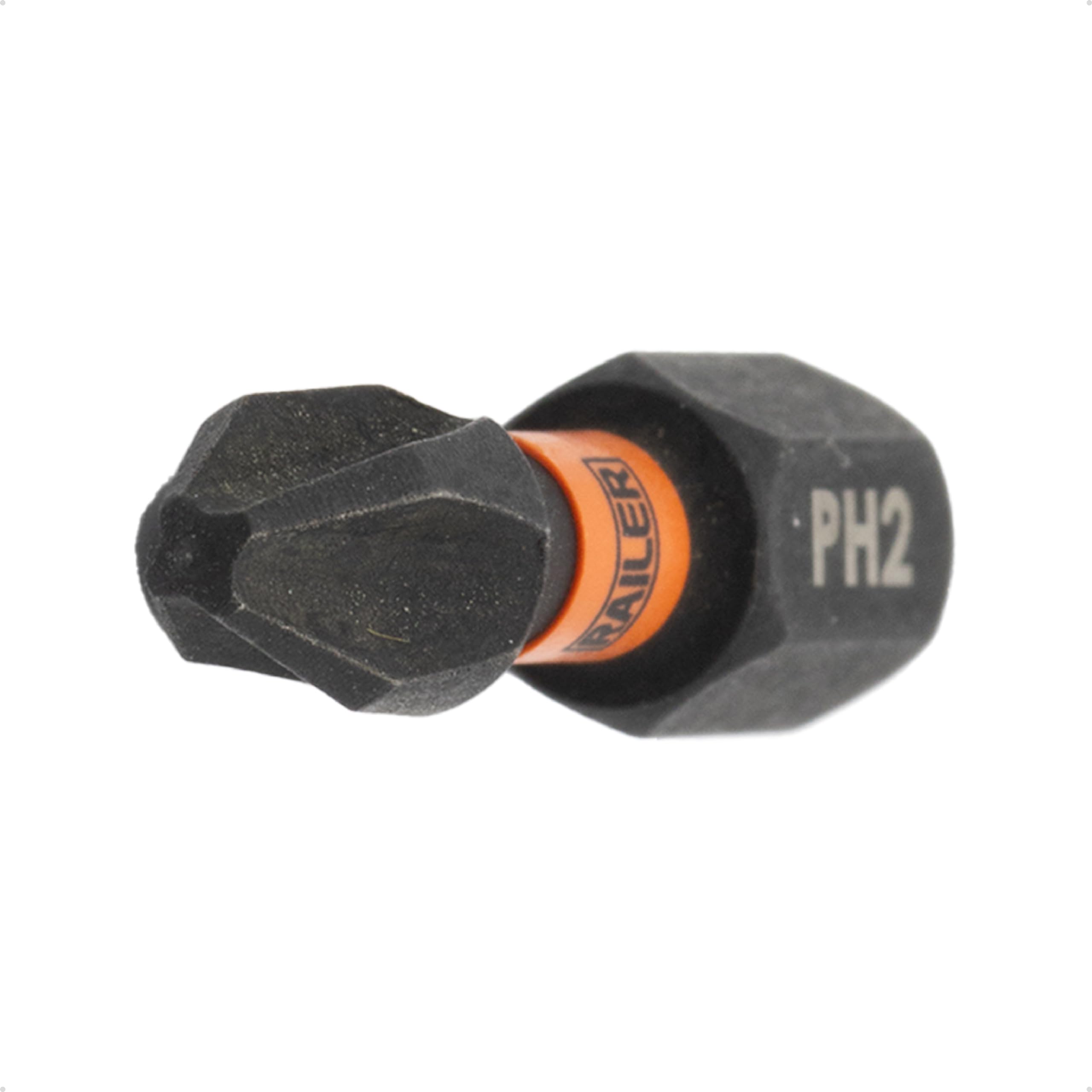 Railer Screwdriver Bit Set - Premium S2 Steel 3-1/2 Inch Impact Driver 10-Piece Bit Set With A Storage Bit Holder & Carabiner - Image 5