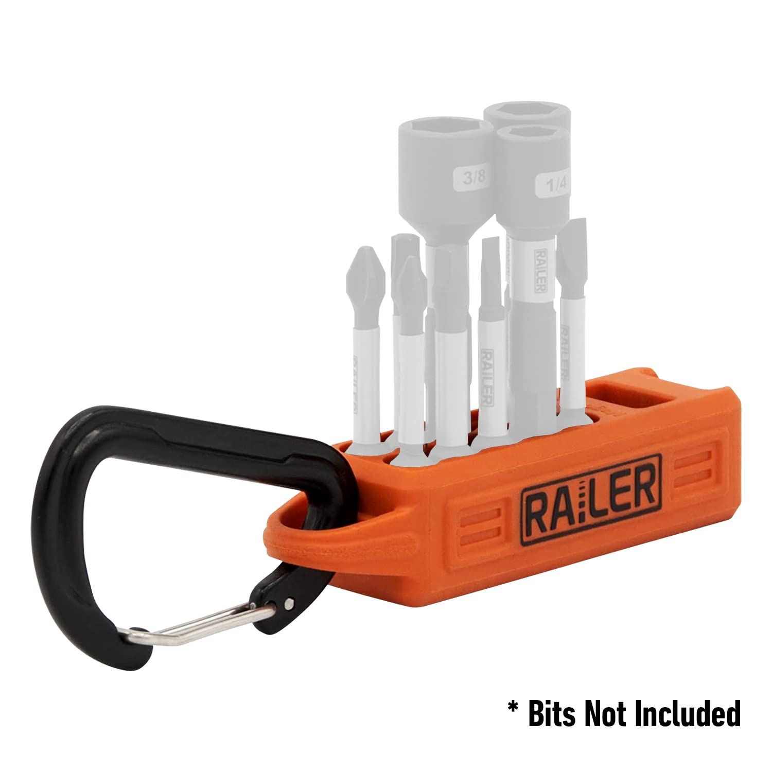 Screwdriver Magnetizer Bit Holder Organizer – Railer 10-Hole Magnetizer/Demagnetizer Bit Organizer Holder with Carabiner - Image 4