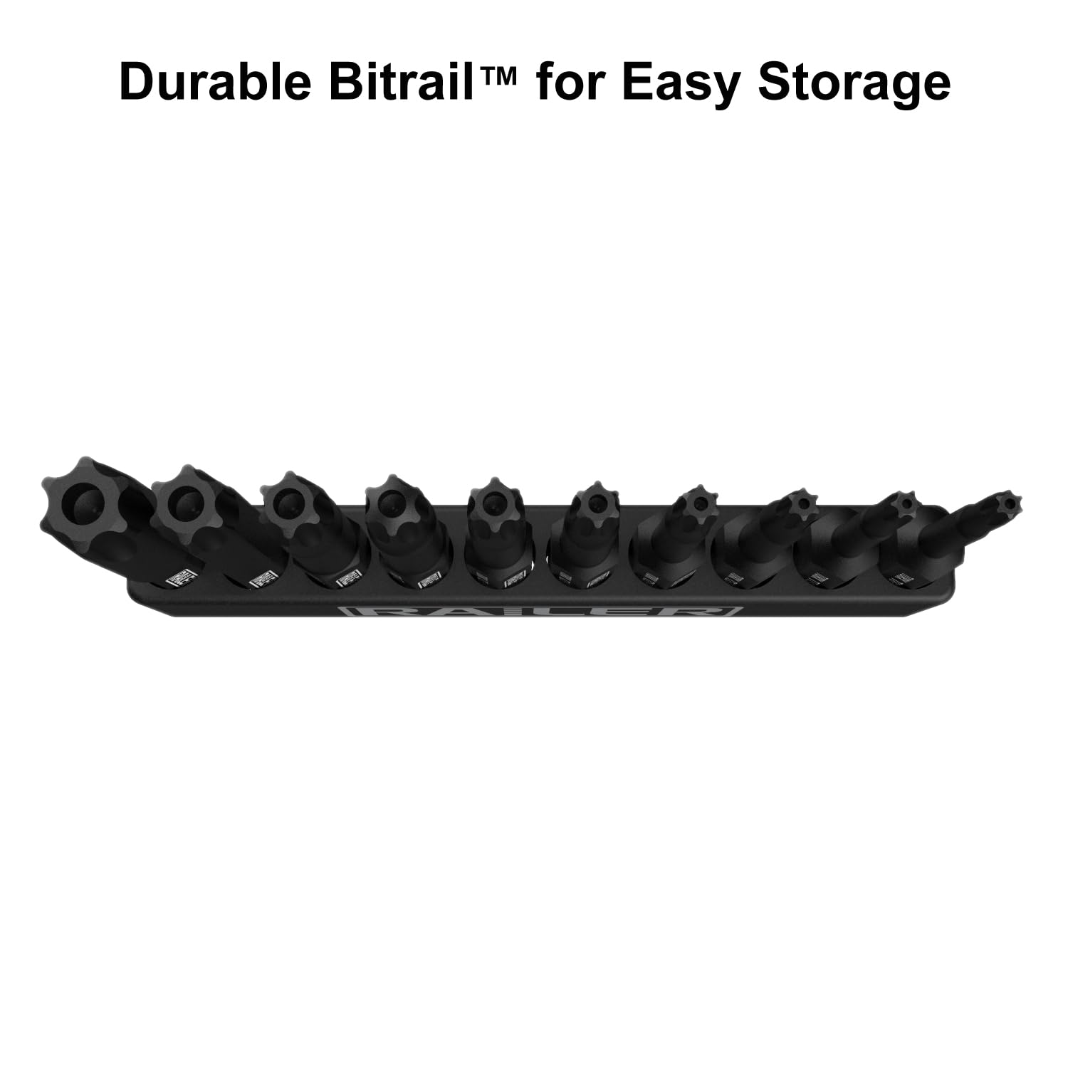 Tamper Proof TORX Bit Set, Railer 10-Piece 6 Point TORX Security Screwdriver Bit Set. S2 Steel Impact Driver 2" Star Bit Set (T8, T9, T10, T15, T20, T25, T27, T30, T40, T45) - Image 4