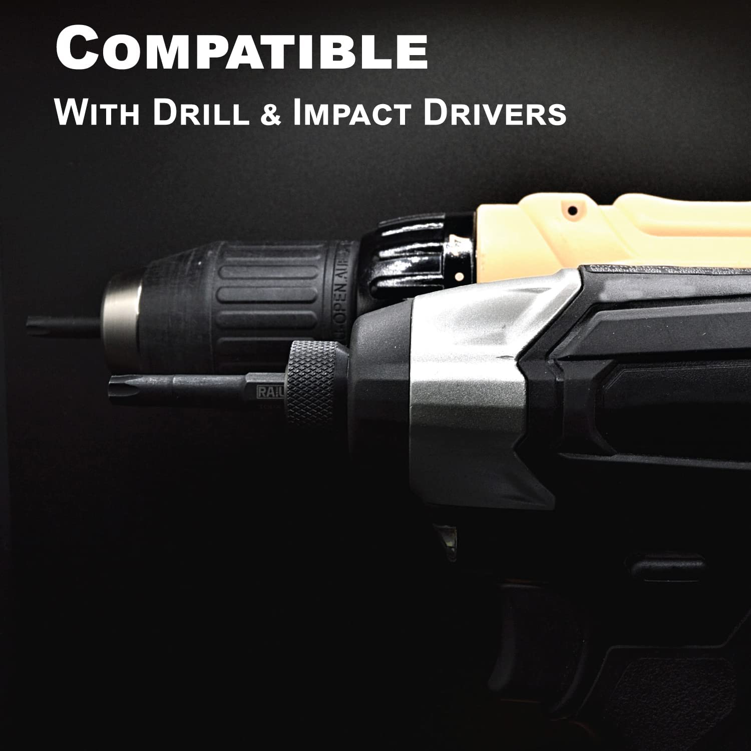 Tamper Proof TORX Bit Set, Railer 10-Piece 6 Point TORX Security Screwdriver Bit Set. S2 Steel Impact Driver 2" Star Bit Set (T8, T9, T10, T15, T20, T25, T27, T30, T40, T45) - Image 6